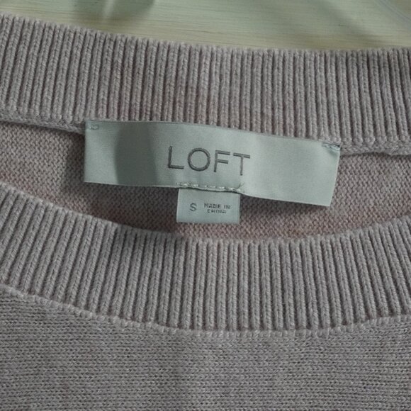Loft Sweater Light Pink Size Small - Relaxed fit - Picture 3 of 6